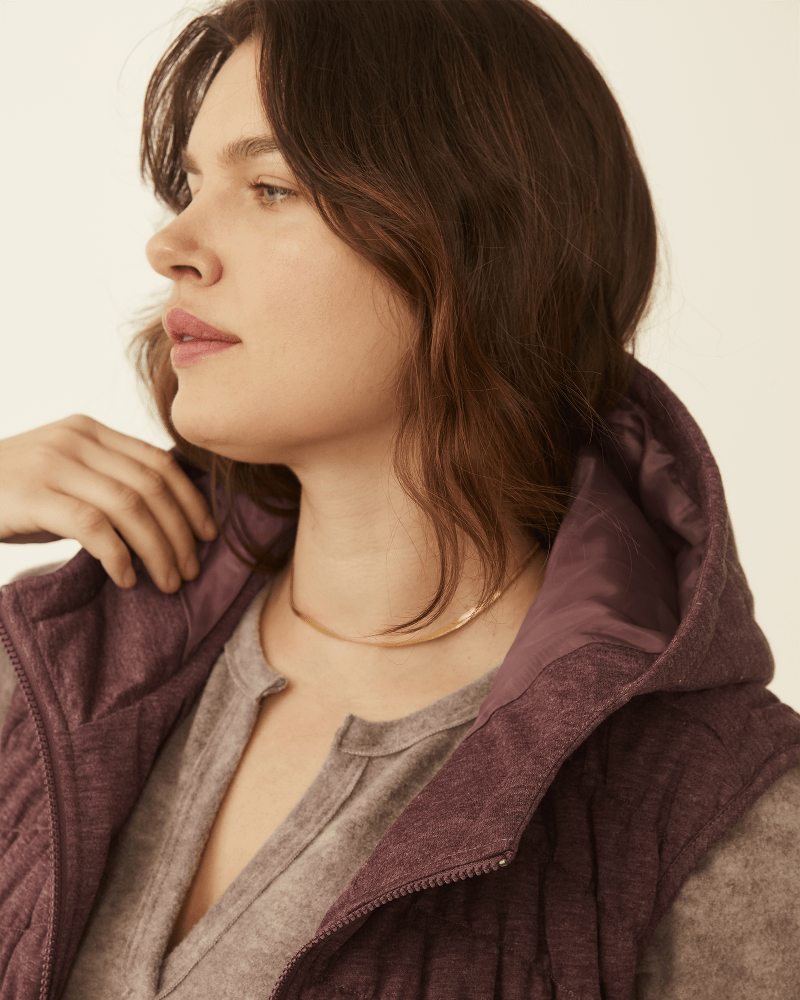 Side of plus size Frances Quilted Puffer Vest by Bagatelle | Dia&Co | dia_product_style_image_id:180692